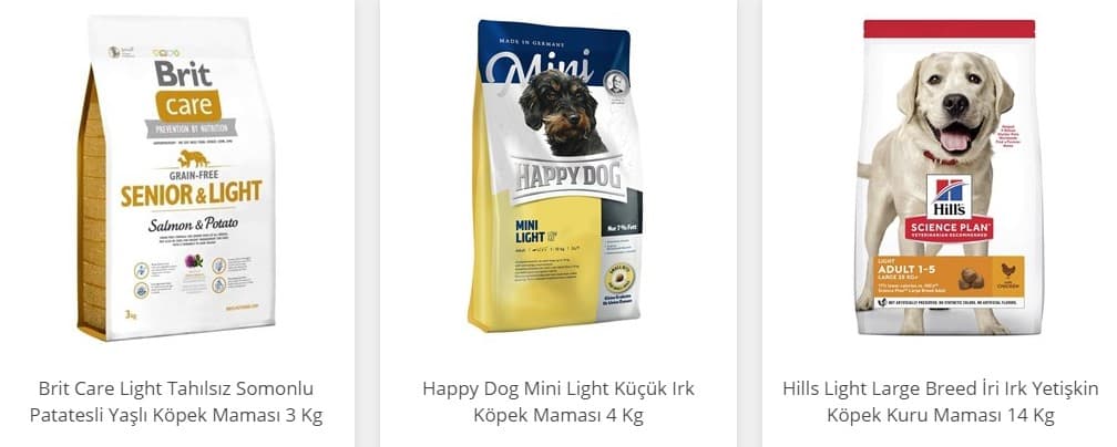 Kısırlaştırılmış köpekler için özel beslenme ürünleri